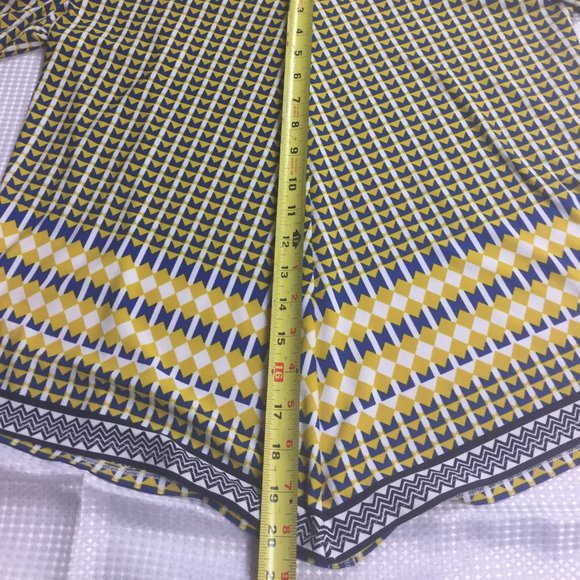 Chico's 1 top handkerchief hem 3/4 bell sleeve - Picture 12 of 14